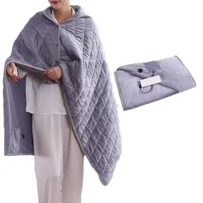 140x100cm Electric Blanket 3 Heat Settings USB Heated Blanket Wearable Gray