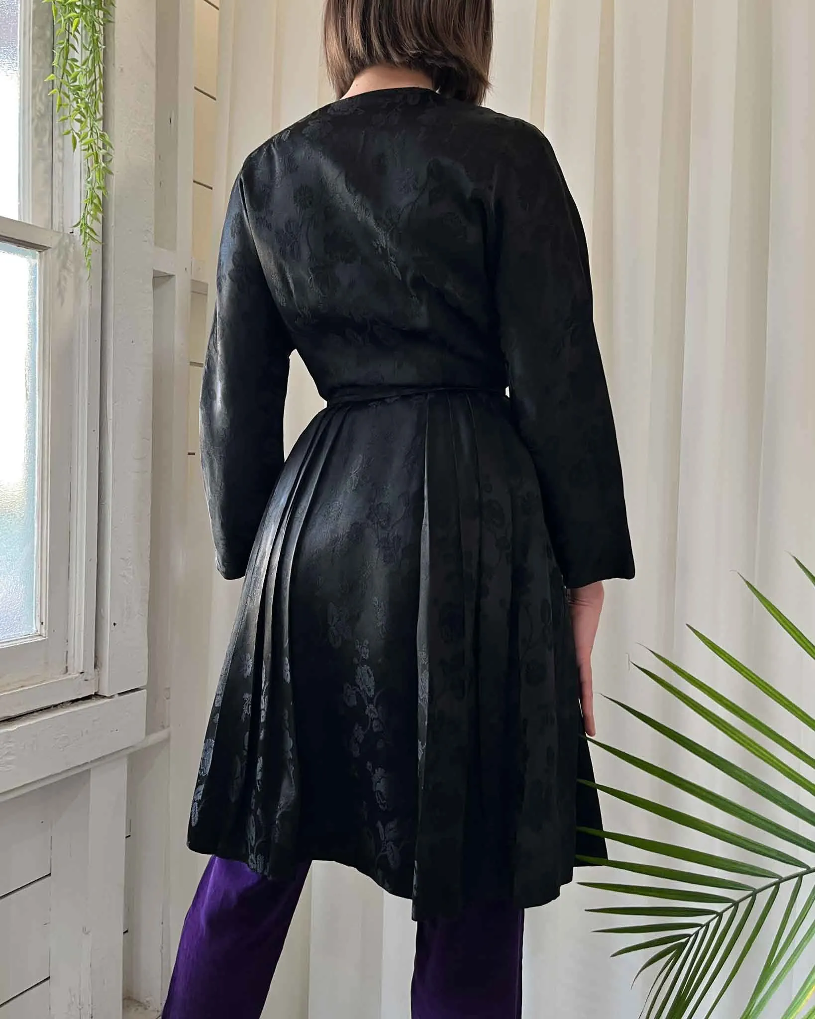 60s Brocade Open Front Dress/Jacket | XS-S