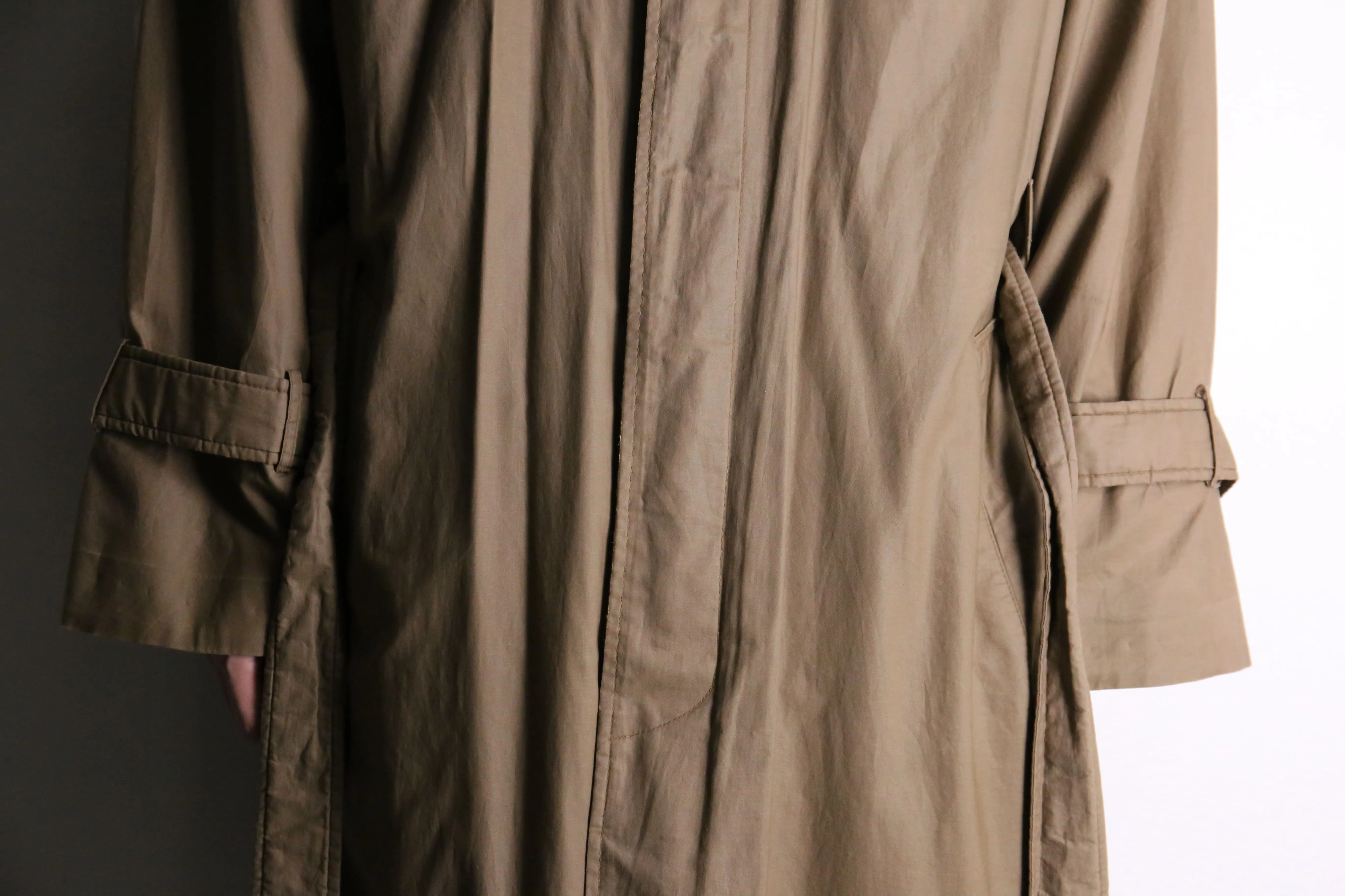 70’s “Yves Saint Laurent” brown cotton trench coat