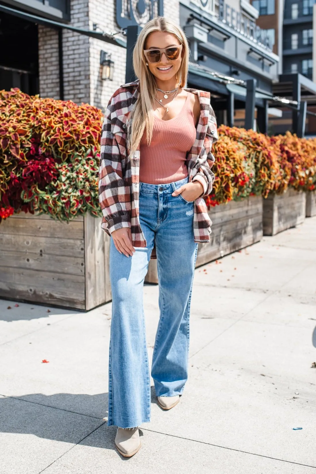 Blair Plaid Shacket-FINAL SALE