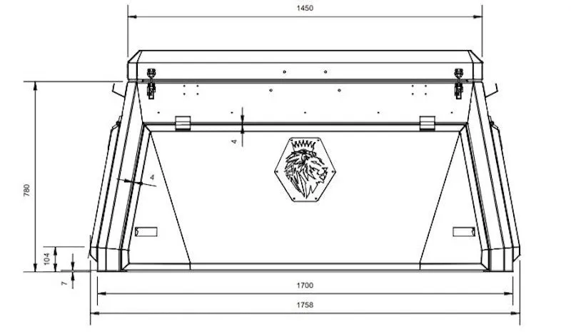 CAMP KING INDUSTRIES Outback Series Canopy Camper Toyota Tundra | 2007 - 2021