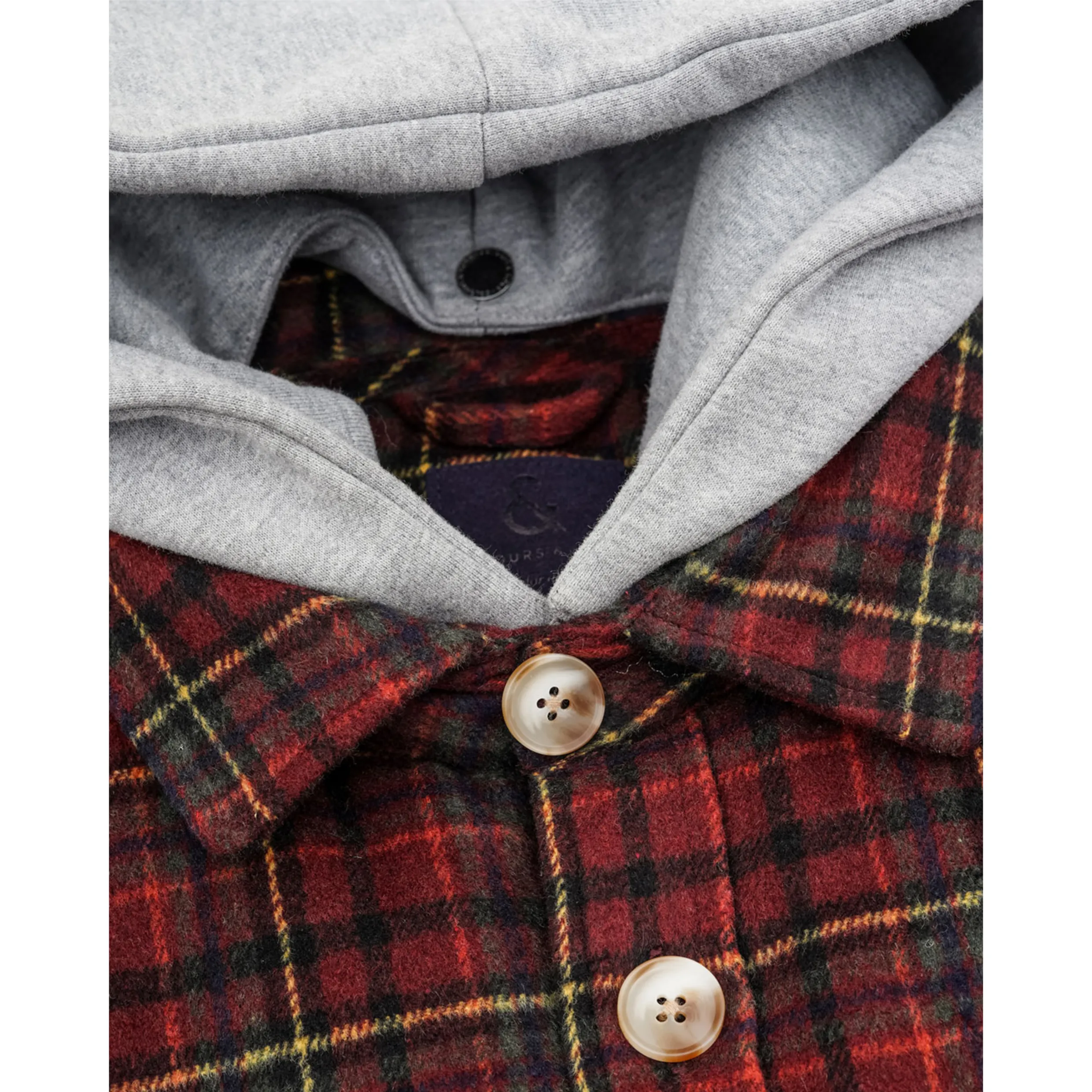 Colours & Sons Check Shacket Overshirt Teddy Fur 9423-673
