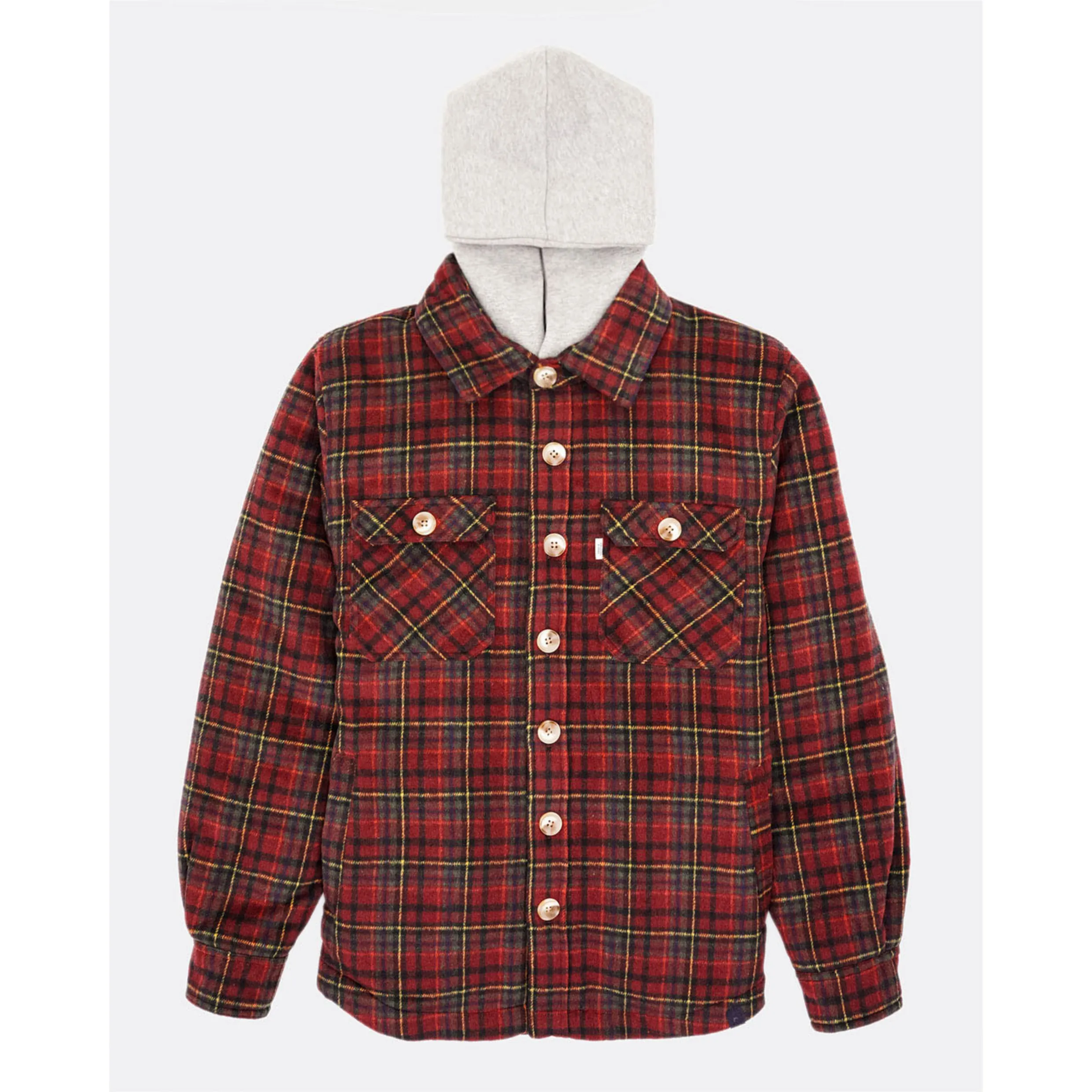 Colours & Sons Check Shacket Overshirt Teddy Fur 9423-673