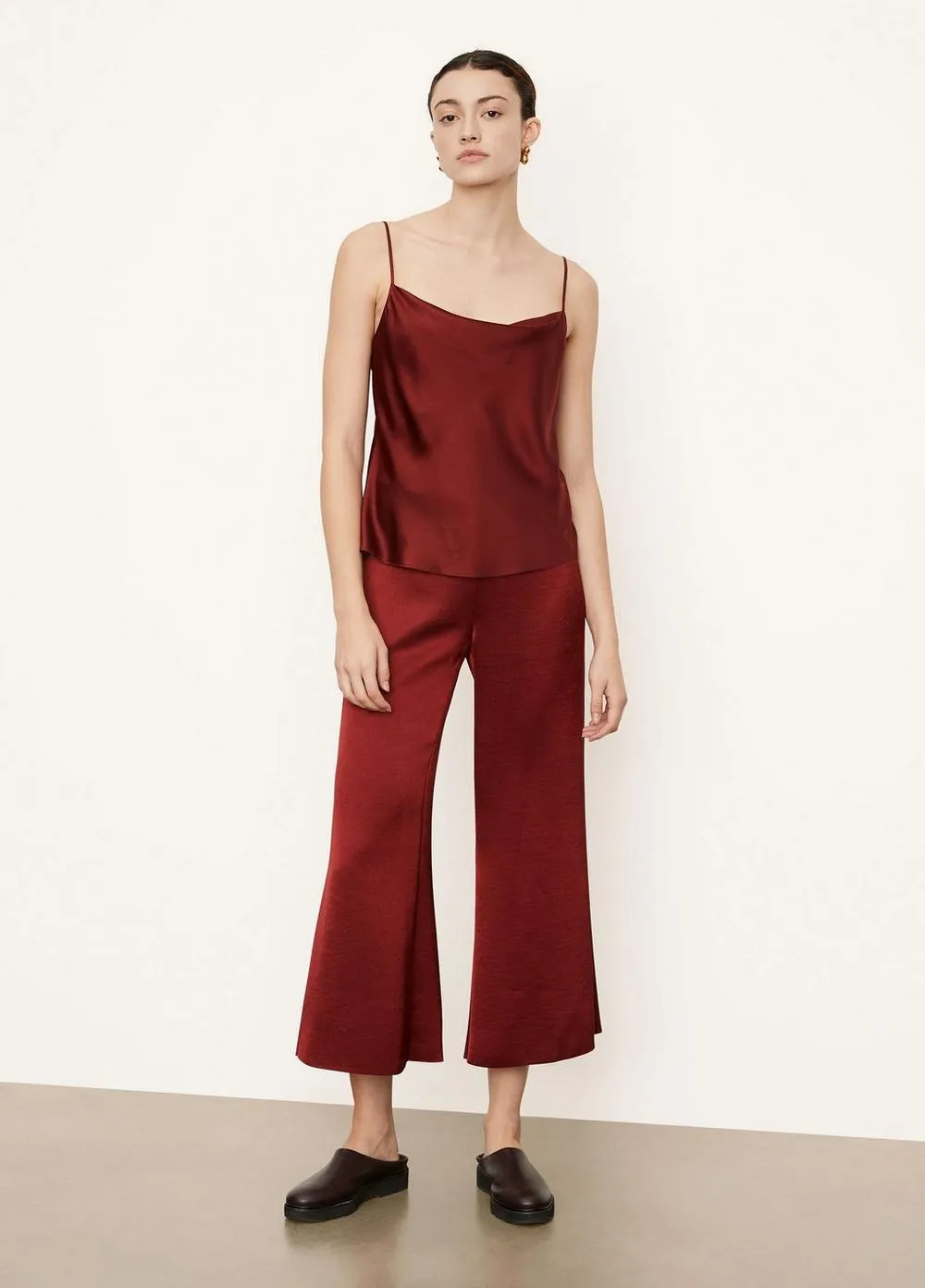 Cowl Neck Camisole in Currant