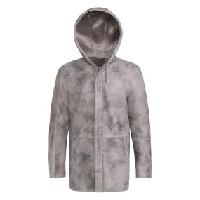 DERICK Men Hooded Shearling Jacket