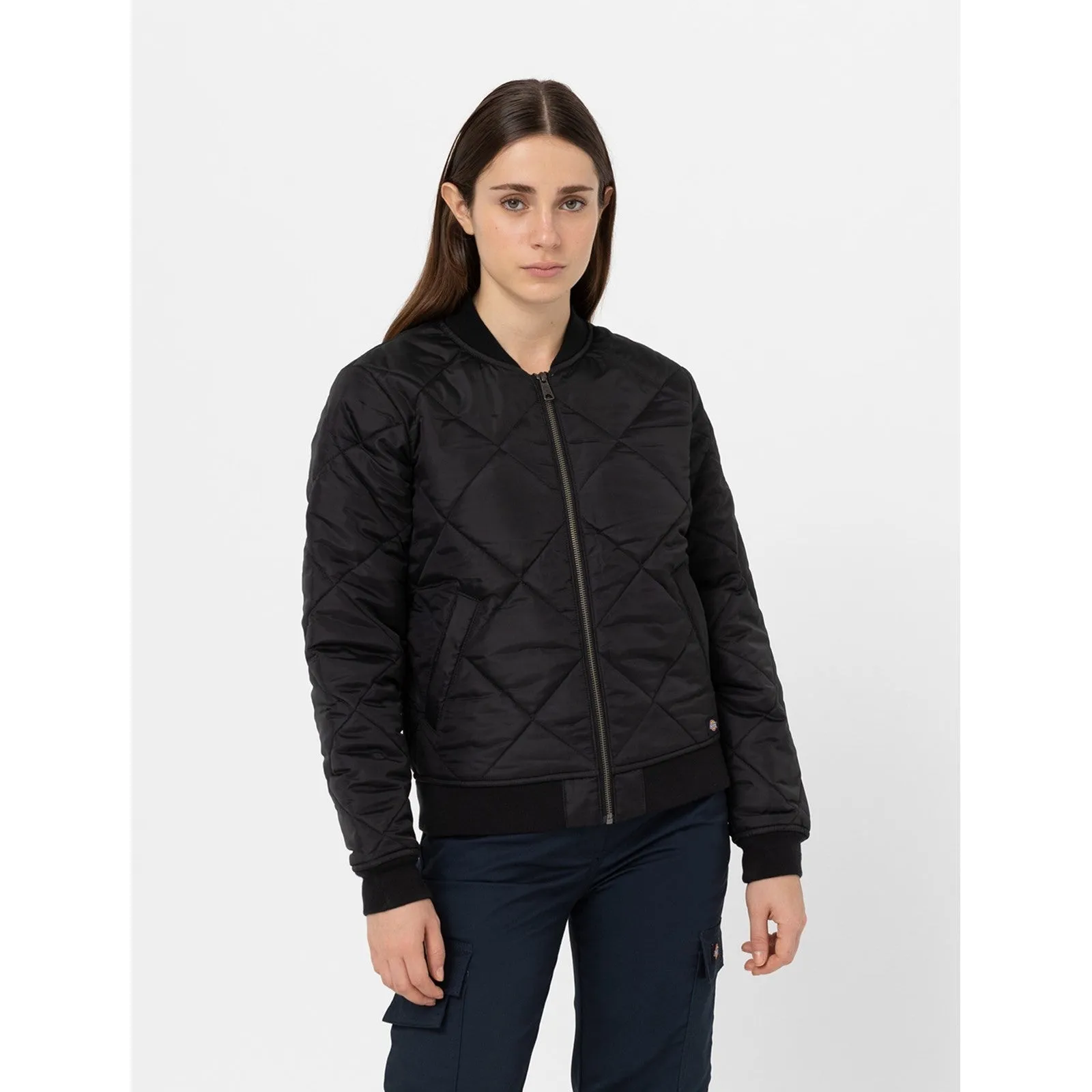 Dickies Quilted Bomber Jacket  Black
