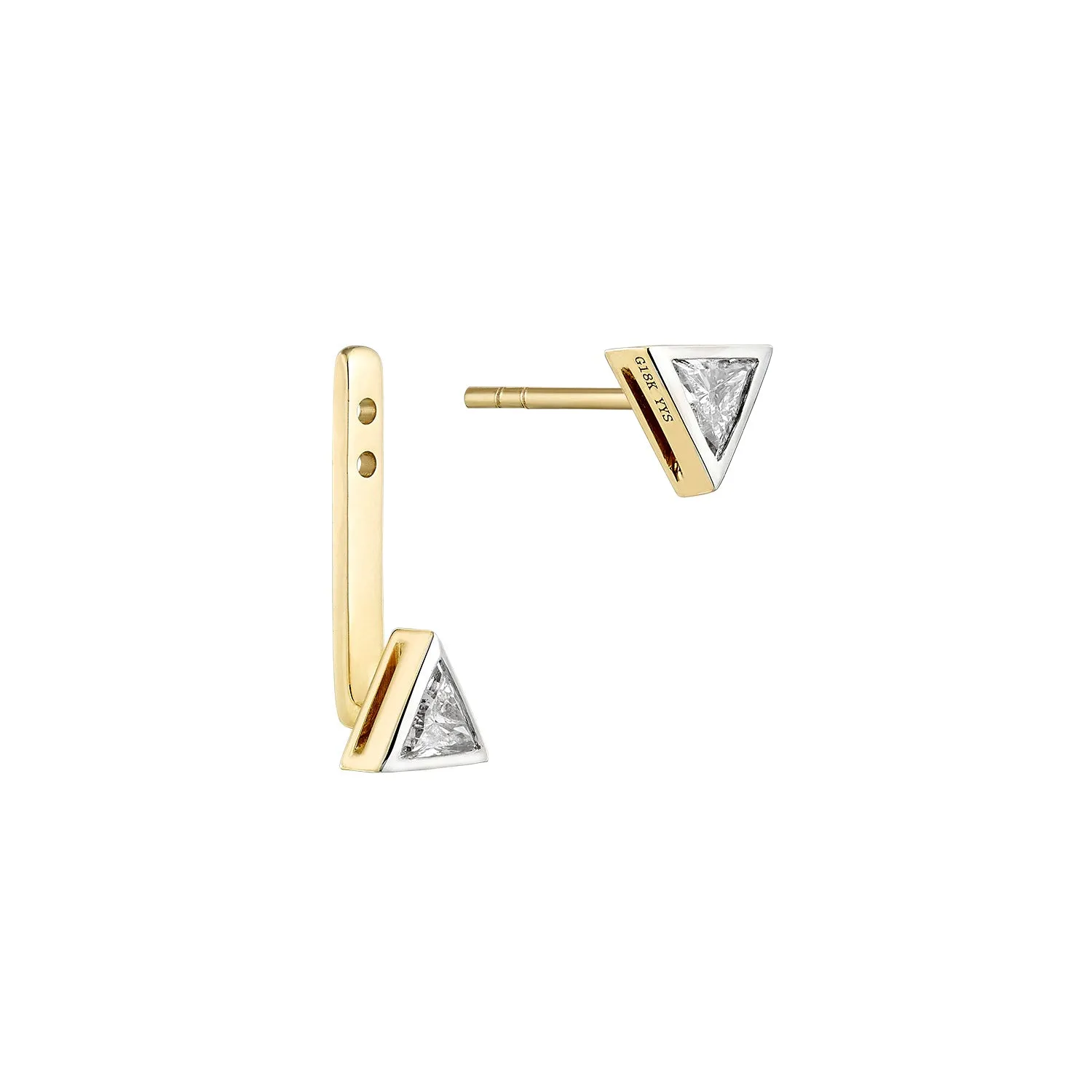 Double Triangle Diamond Single Ear Jacket
