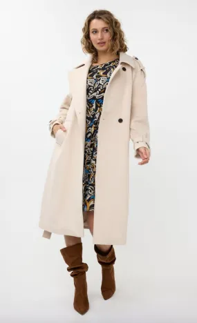 ESQUALO TRENCH COAT- BISCUIT