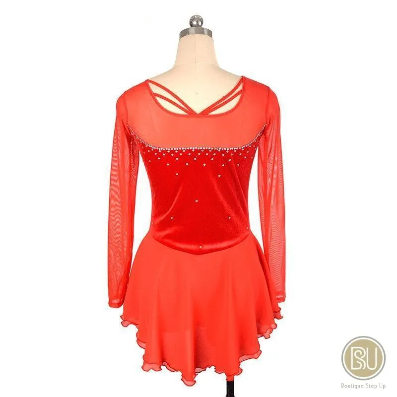 Figure Skating Dress , Long Sleeves, Available in 10 Colours