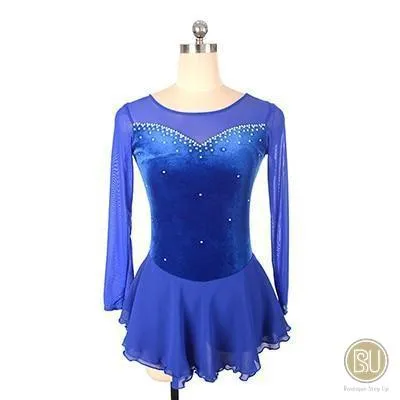Figure Skating Dress , Long Sleeves, Available in 10 Colours