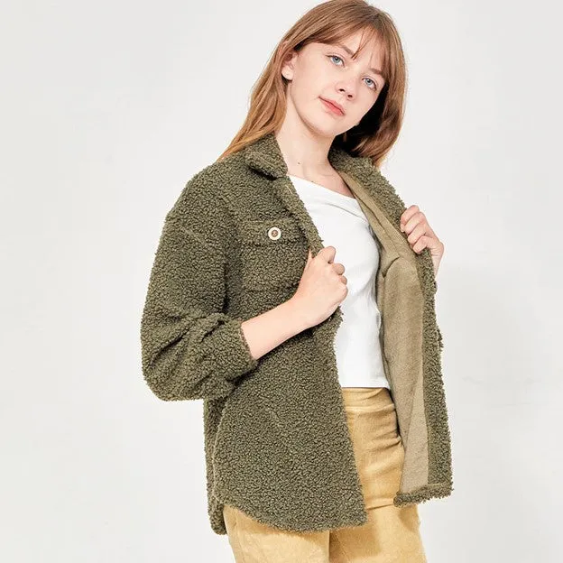 Girls' Poodle Knit Shacket