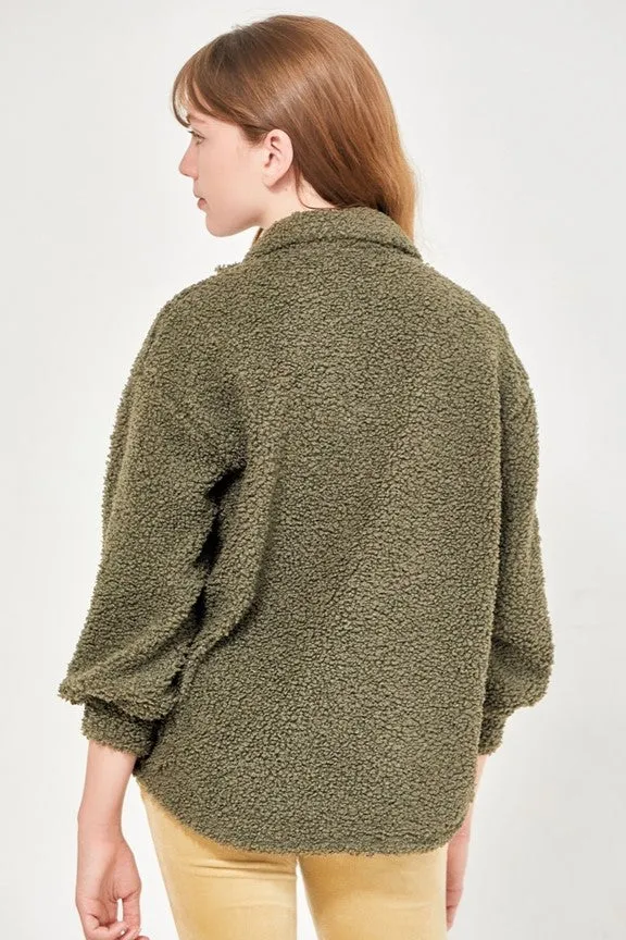 Girls' Poodle Knit Shacket