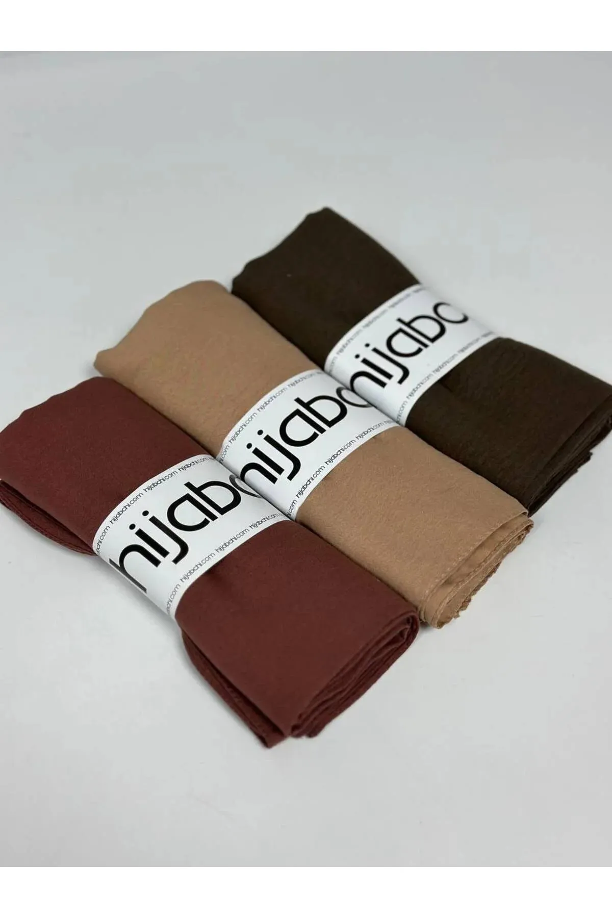 Hijabchi Women's 3-Pack Cotton Crack Shawl Hijabs