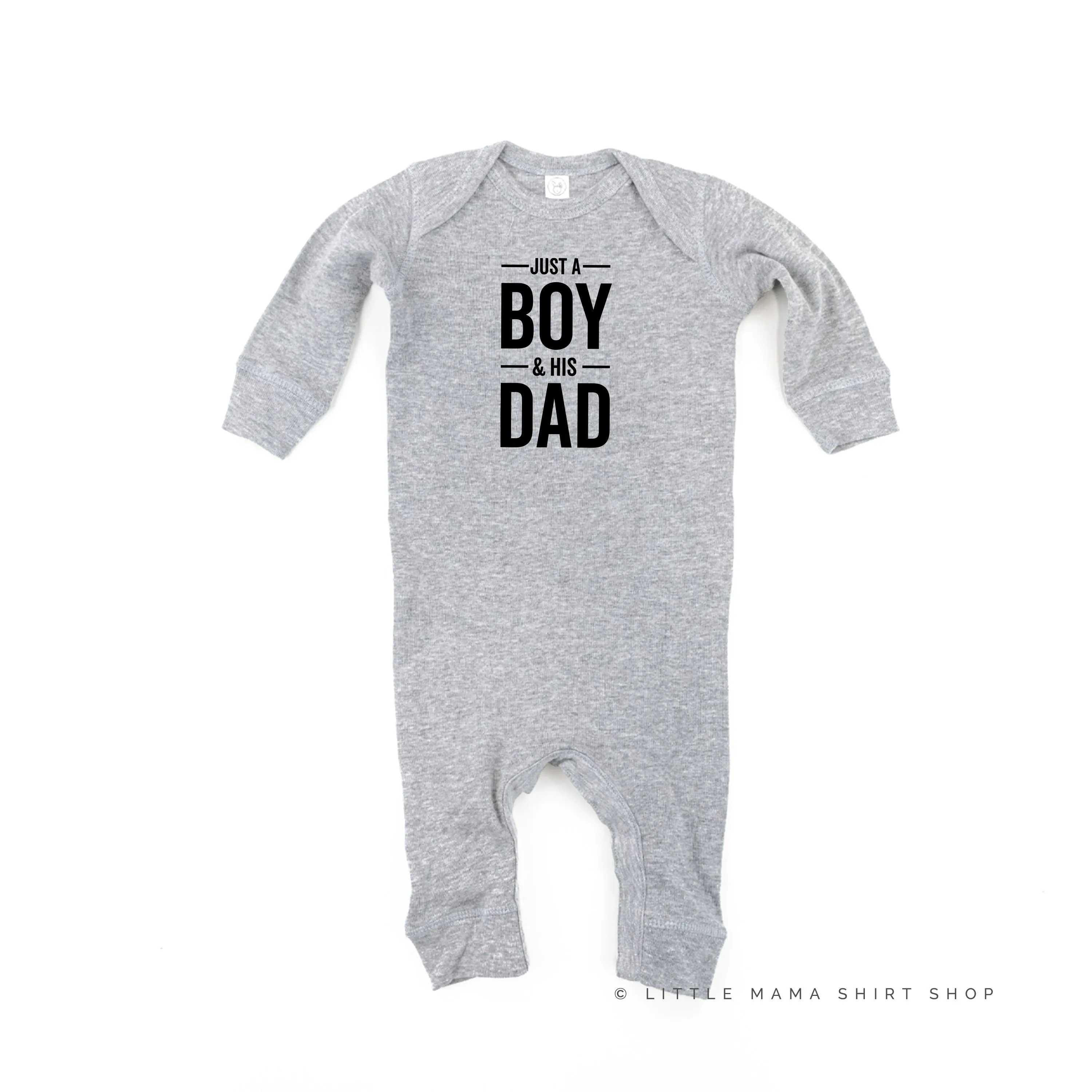 Just a Boy and His Dad - One Piece Baby Sleeper