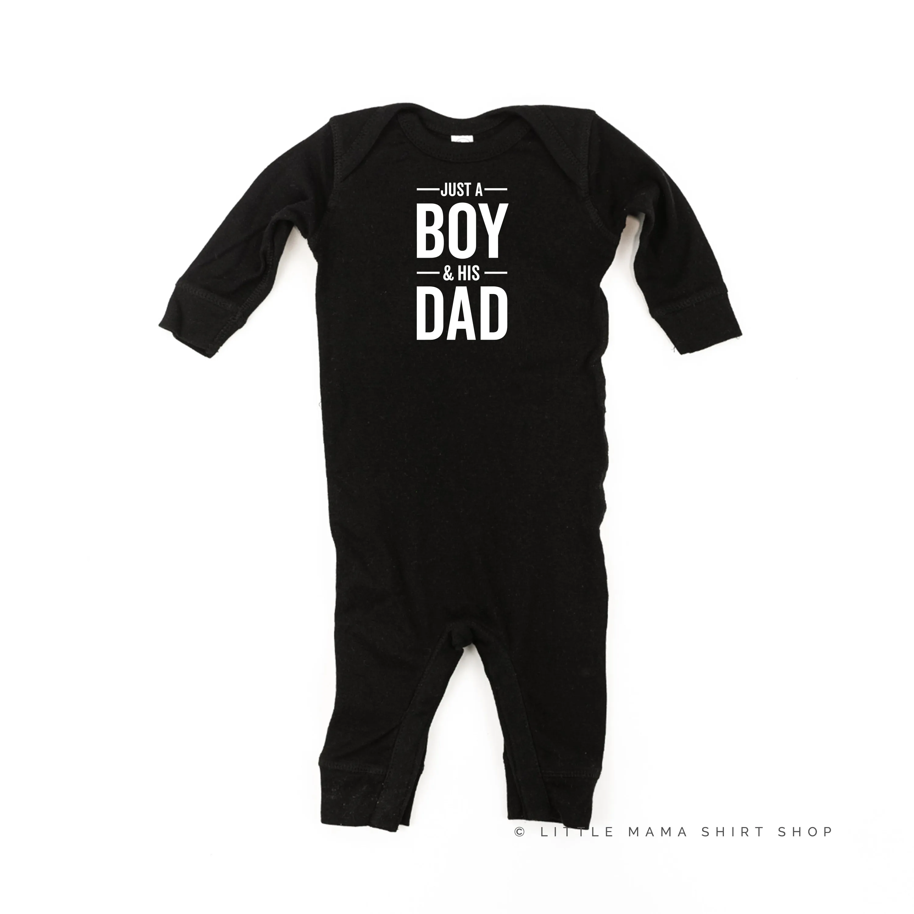 Just a Boy and His Dad - One Piece Baby Sleeper