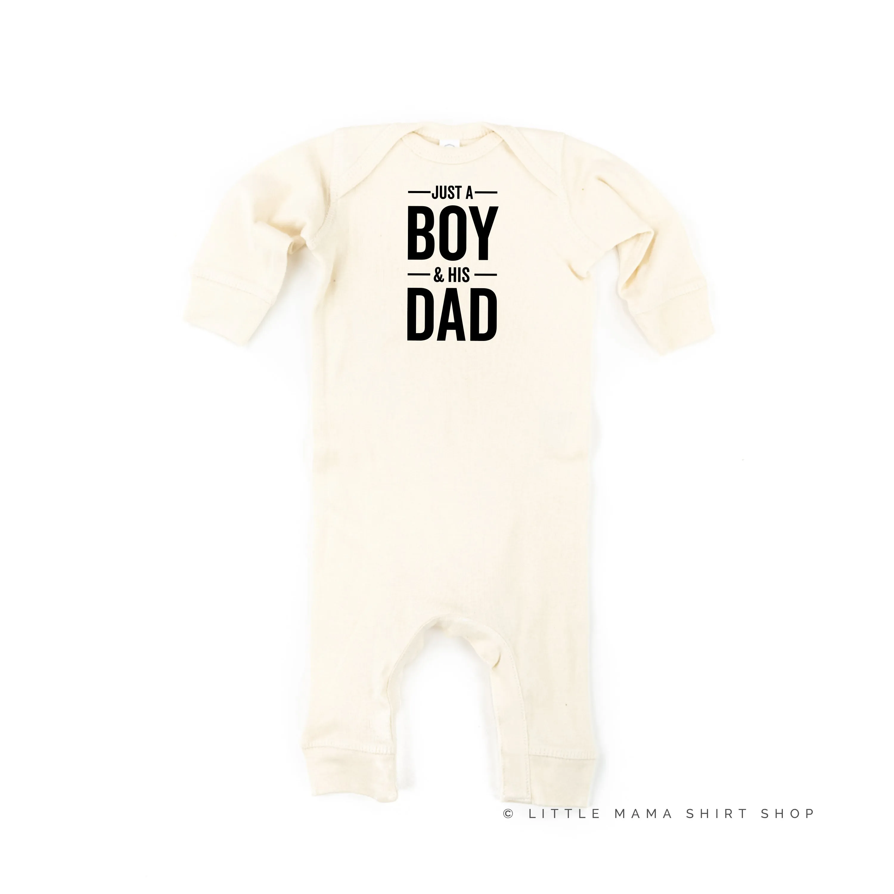 Just a Boy and His Dad - One Piece Baby Sleeper