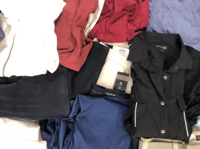 Men's Clothing American Apparel, Polo, Levi's, Alfani, and more, 28 Units, Shelf Pulls, MSRP $1,509.50