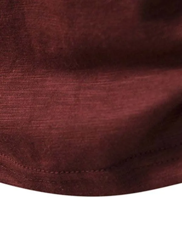 Men's Henley Casual Fashion Basic Short Sleeve T-Shirt