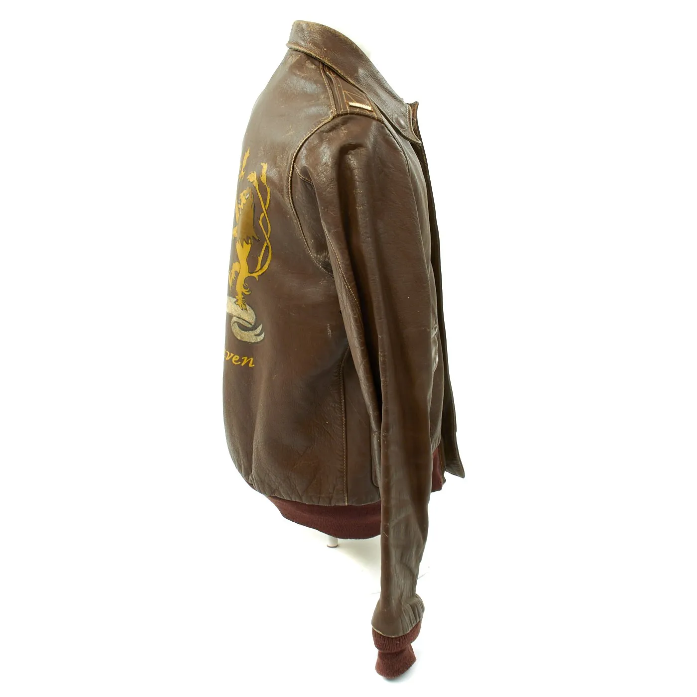 Original U.S. WWII B-24 Rage in Heaven 852nd Bomb Squadron Named A-2 Flight Jacket