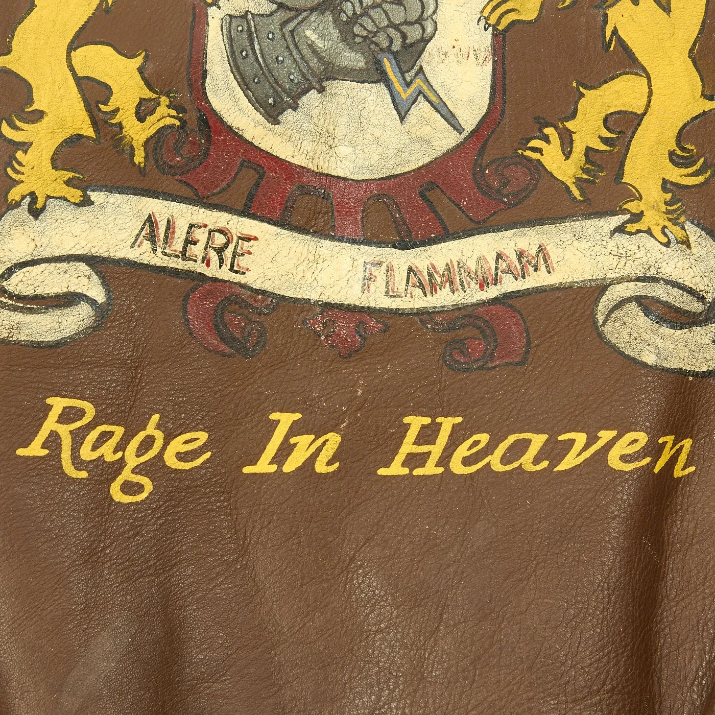 Original U.S. WWII B-24 Rage in Heaven 852nd Bomb Squadron Named A-2 Flight Jacket