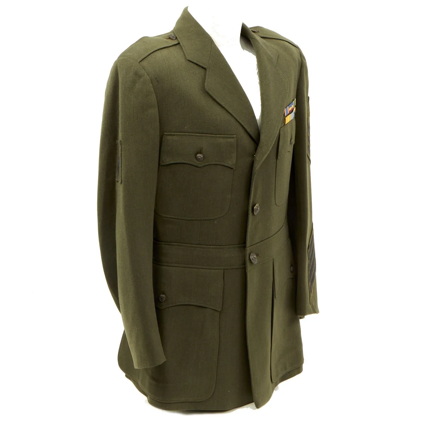 Original U.S. WWII Navy Aviation Chief Petty Officer Winter Uniform Jacket - As Seen in Book