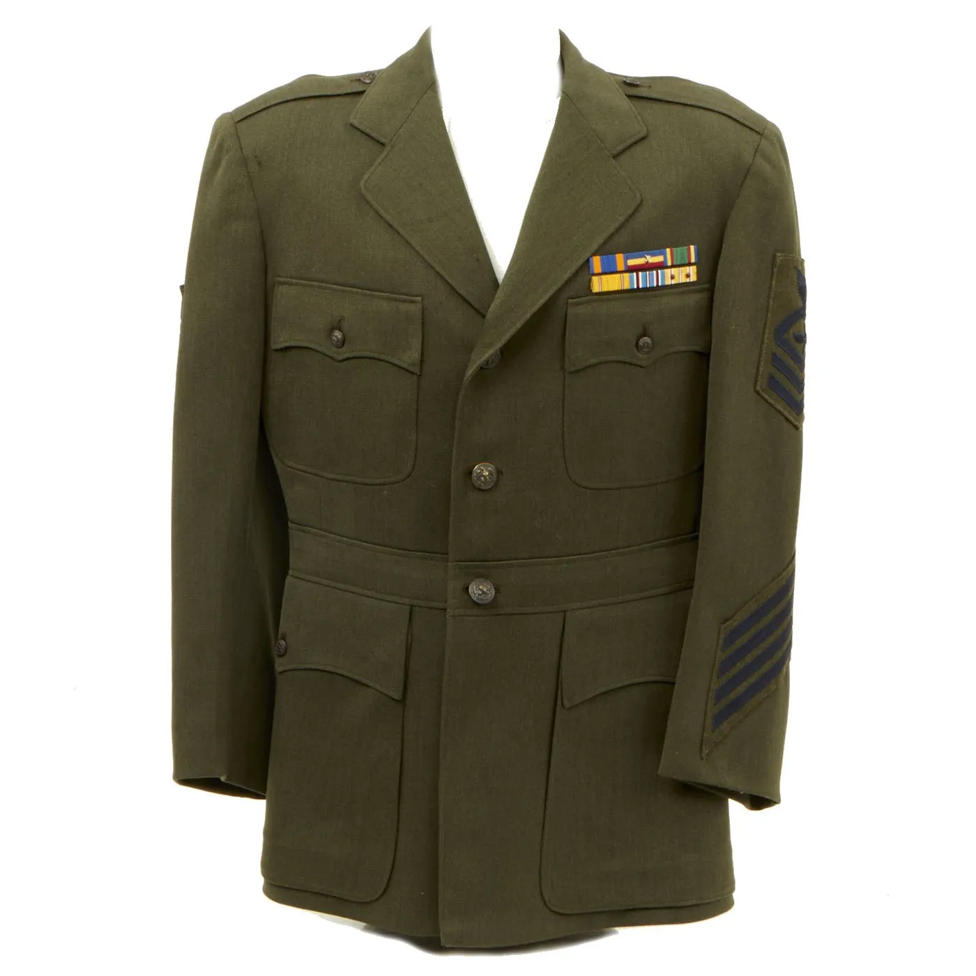 Original U.S. WWII Navy Aviation Chief Petty Officer Winter Uniform Jacket - As Seen in Book