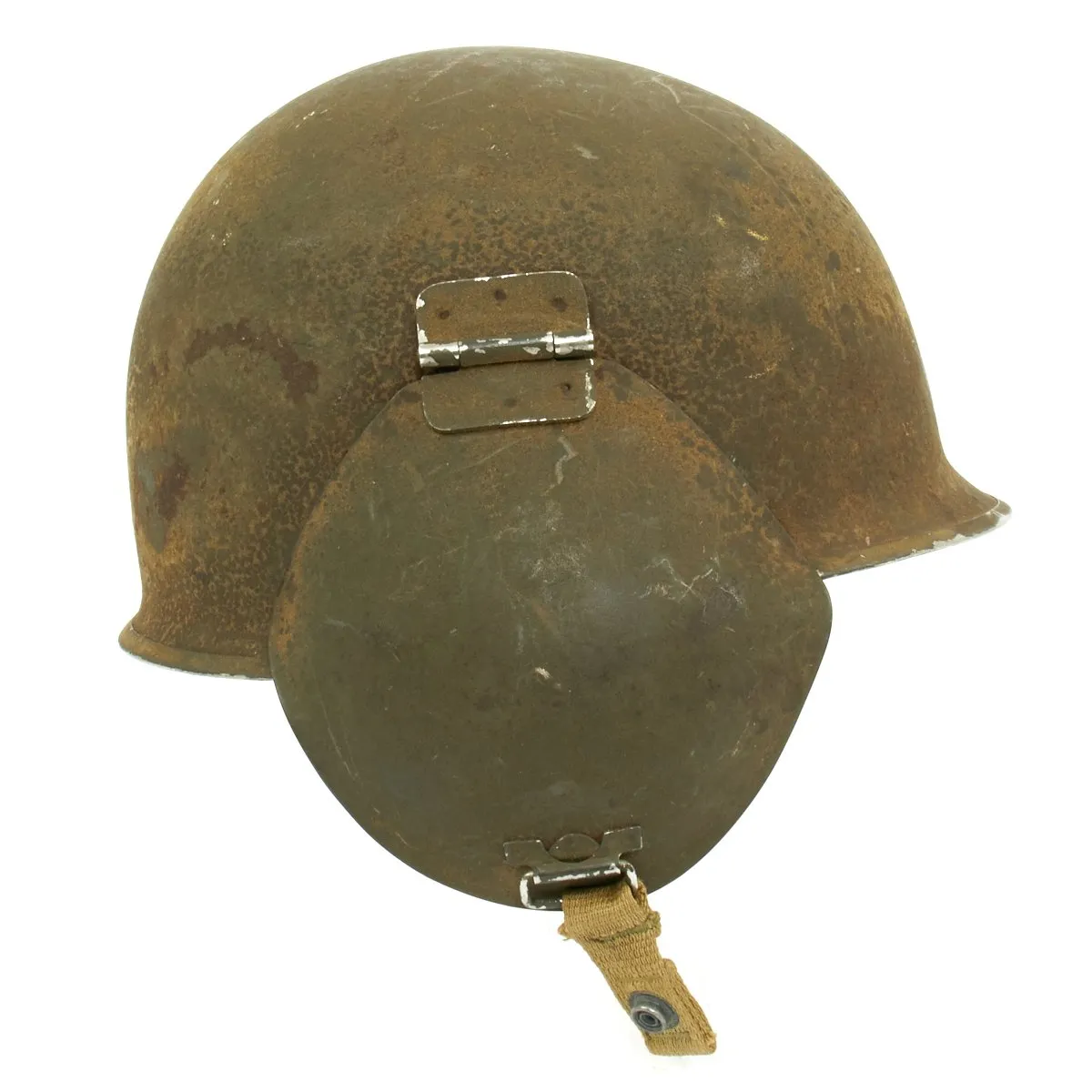 Original U.S. WWII USAAF Bomber Crew M3 Steel FLAK Helmet with 8th Air Force Insignia