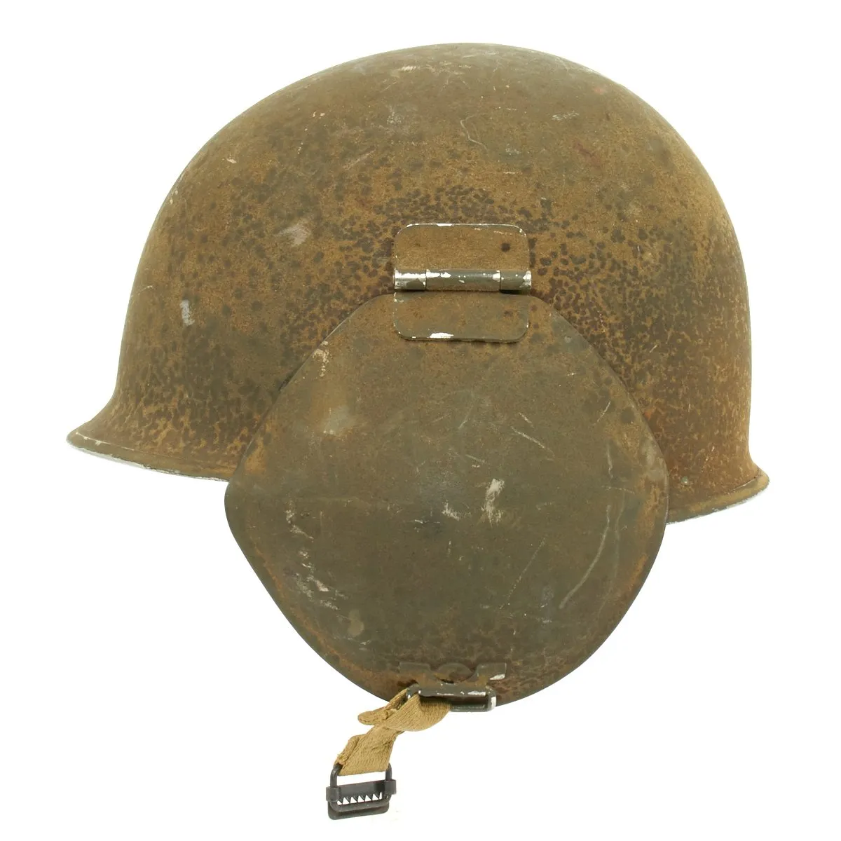 Original U.S. WWII USAAF Bomber Crew M3 Steel FLAK Helmet with 8th Air Force Insignia
