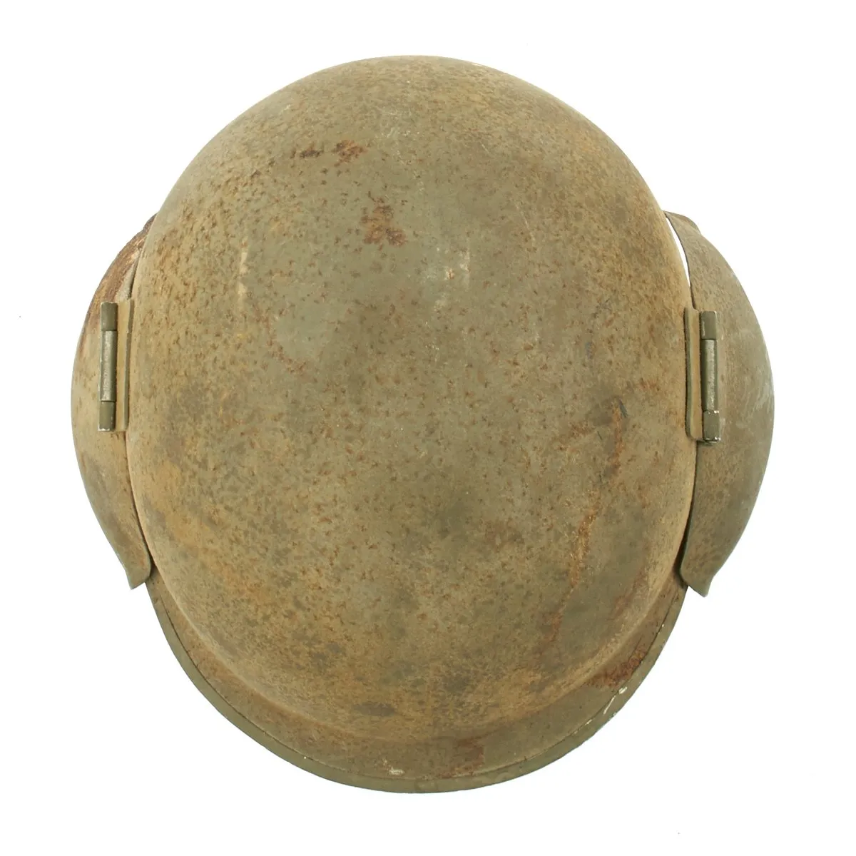 Original U.S. WWII USAAF Bomber Crew M3 Steel FLAK Helmet with Flocked Paint