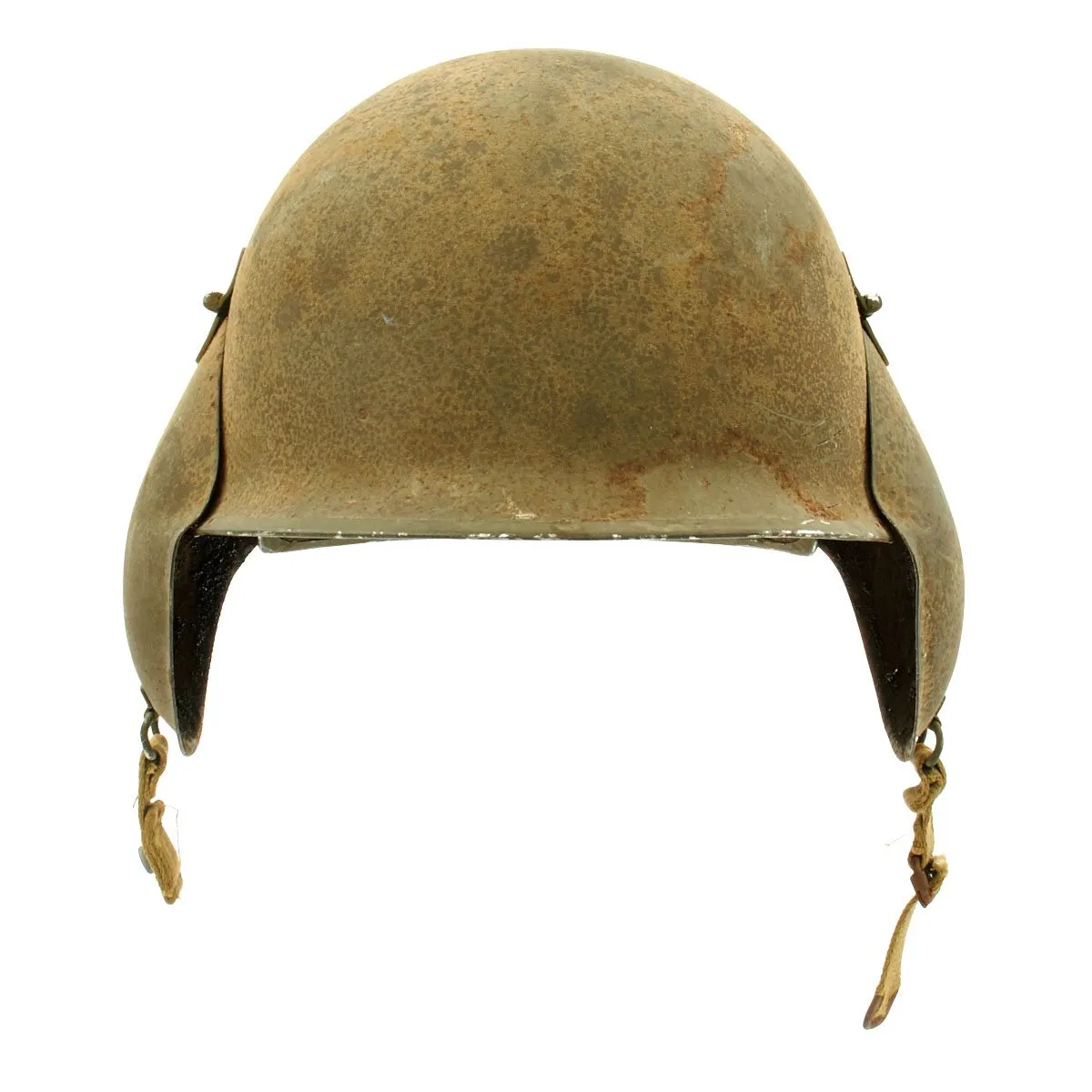 Original U.S. WWII USAAF Bomber Crew M3 Steel FLAK Helmet with Flocked Paint