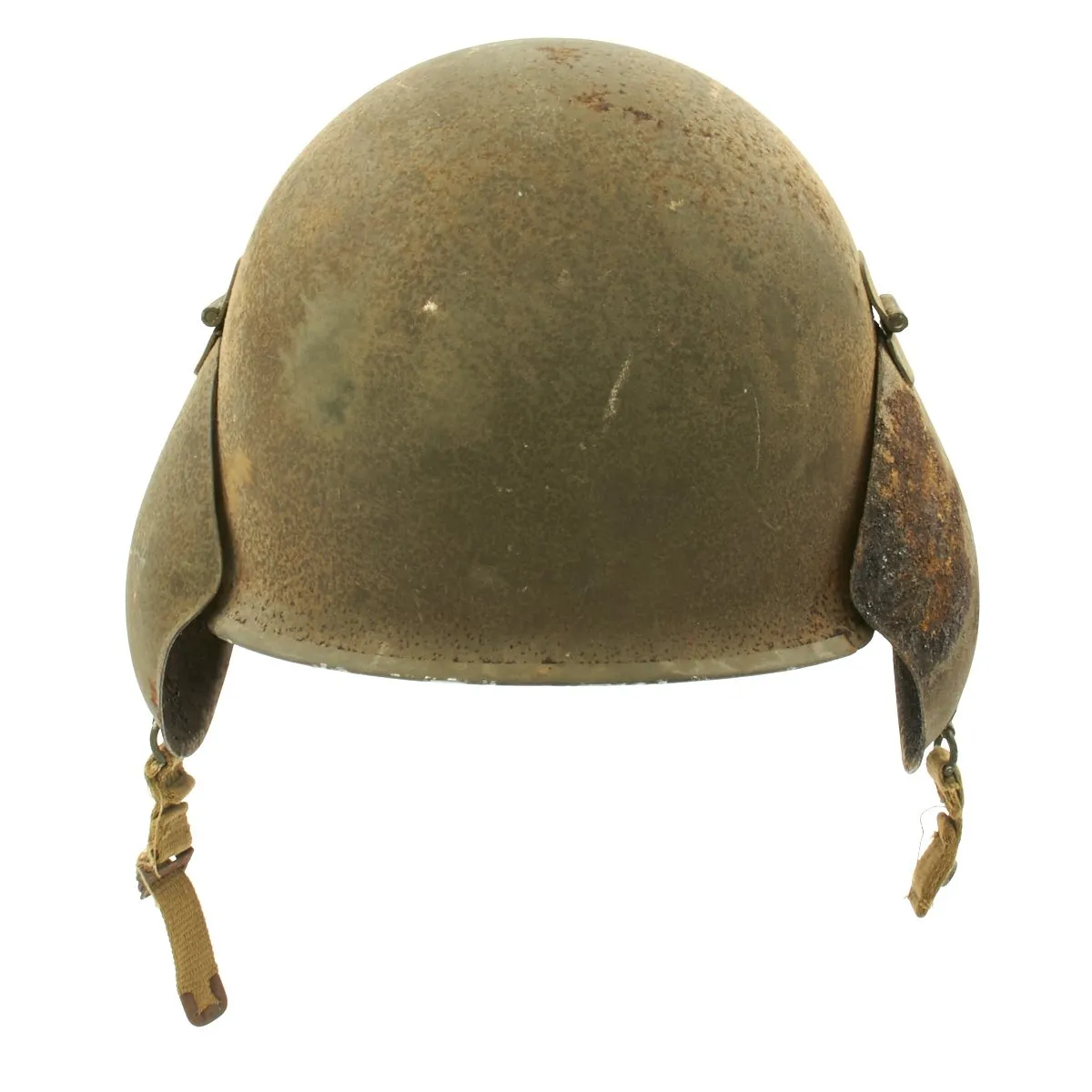 Original U.S. WWII USAAF Bomber Crew M3 Steel FLAK Helmet with Flocked Paint