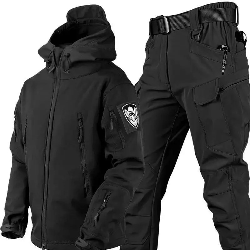 Outdoor Shark Haut Wärme Jacken Hosen Set Männer Tactical