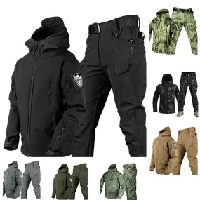 Outdoor Shark Haut Wärme Jacken Hosen Set Männer Tactical