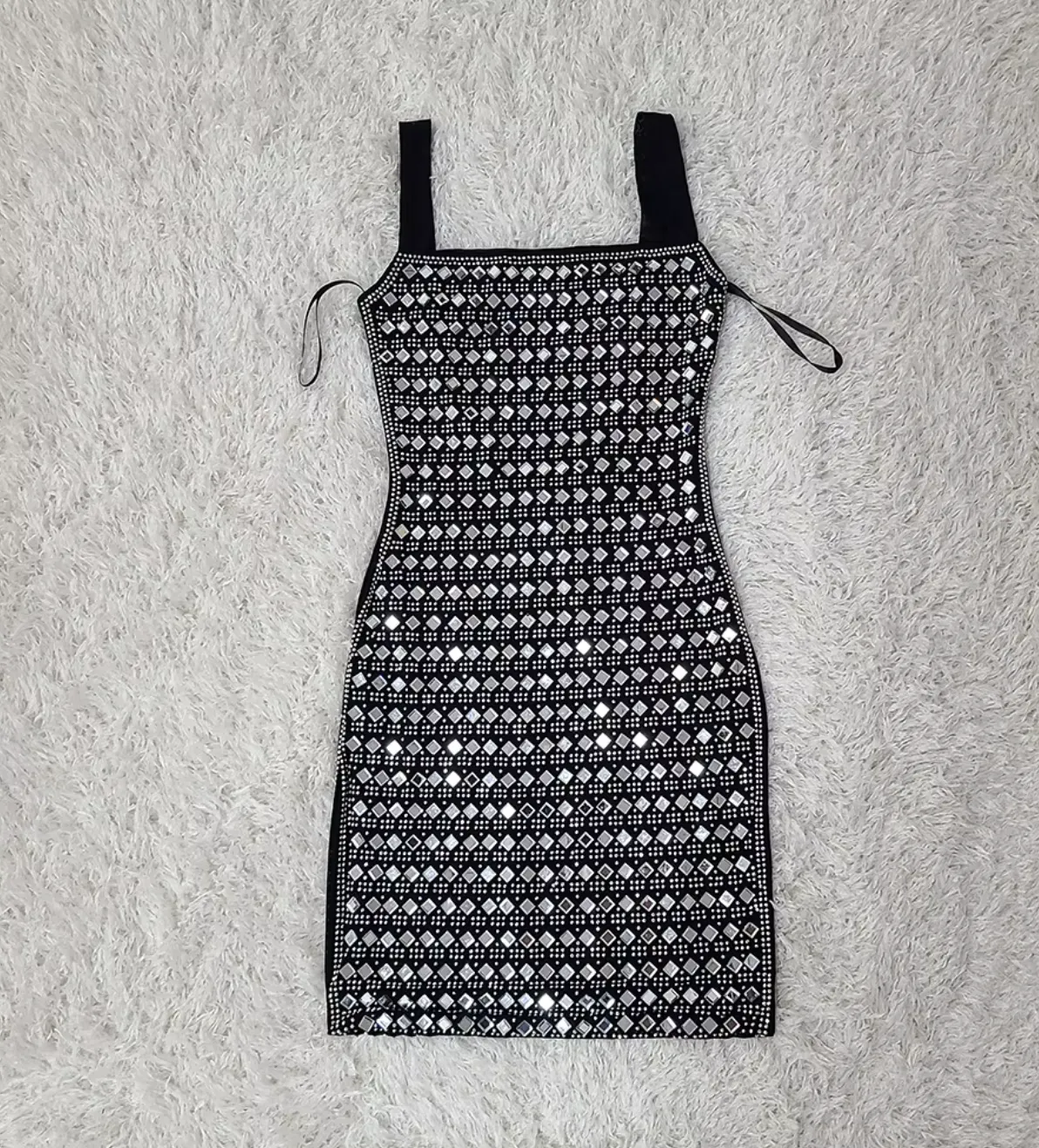 Party Dress Swarovski Bandage Dress Embellished Diamond Mini Dress Rhinestones