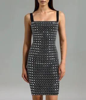 Party Dress Swarovski Bandage Dress Embellished Diamond Mini Dress Rhinestones