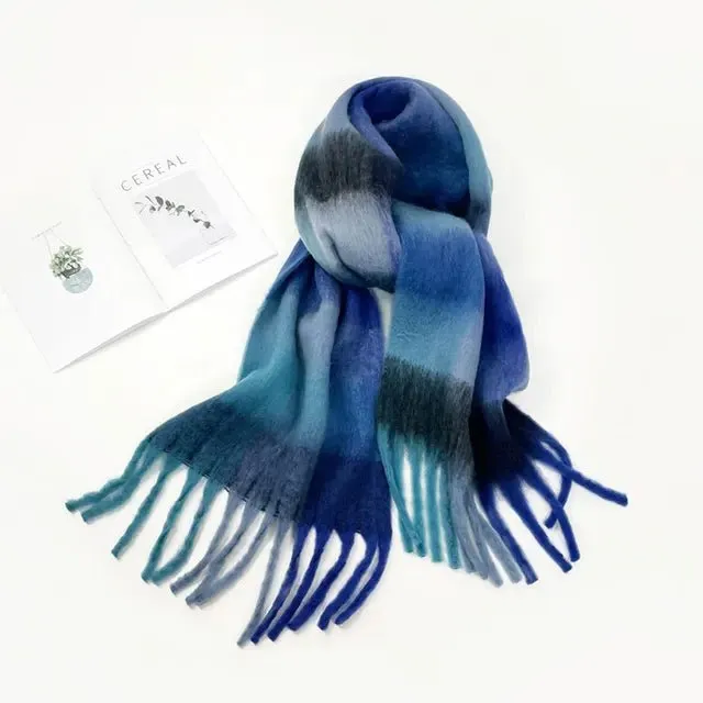 Pre Order:  Assorted Plaid Fringe Scarves