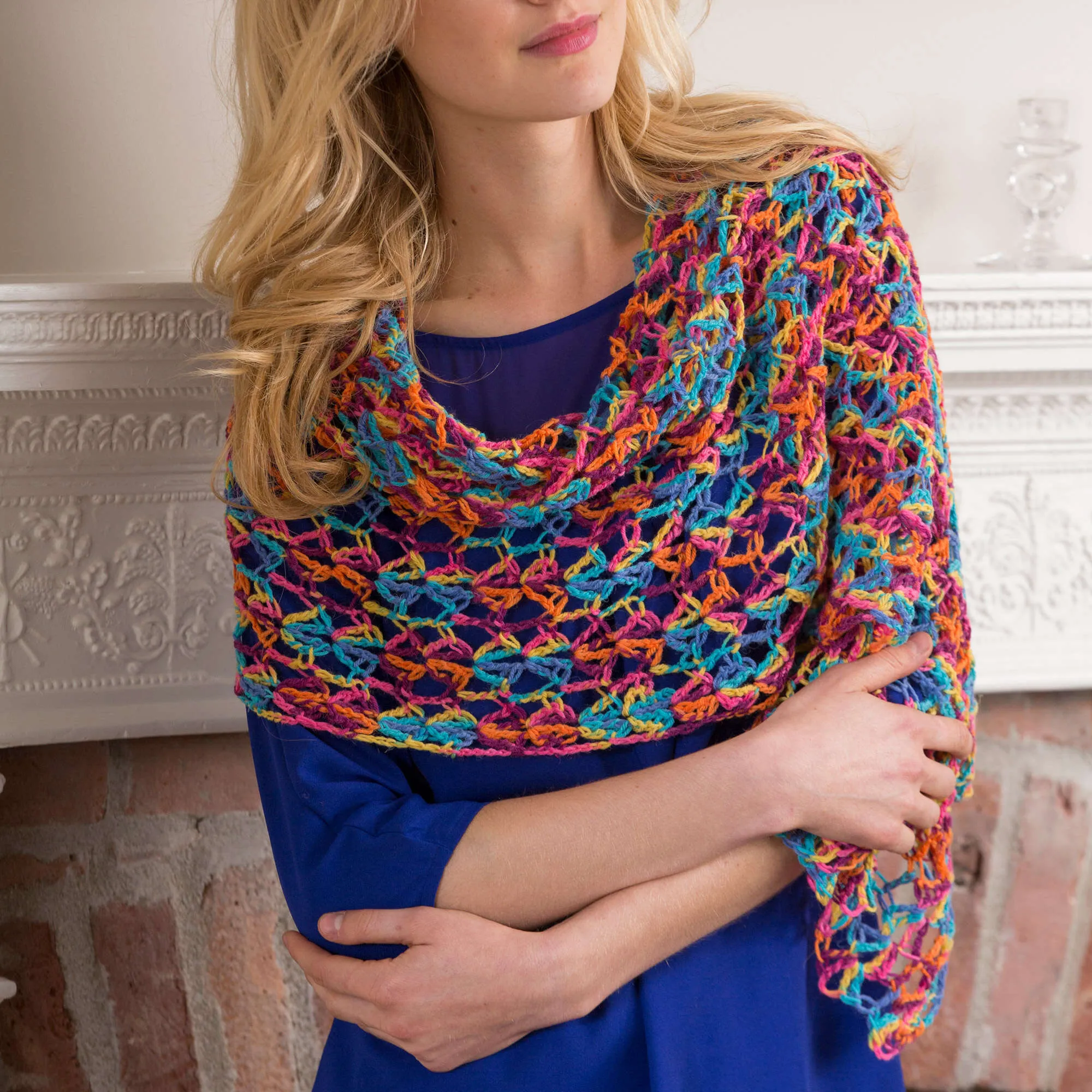 Red Heart Crochet Happy-Go-Lacy Shawl