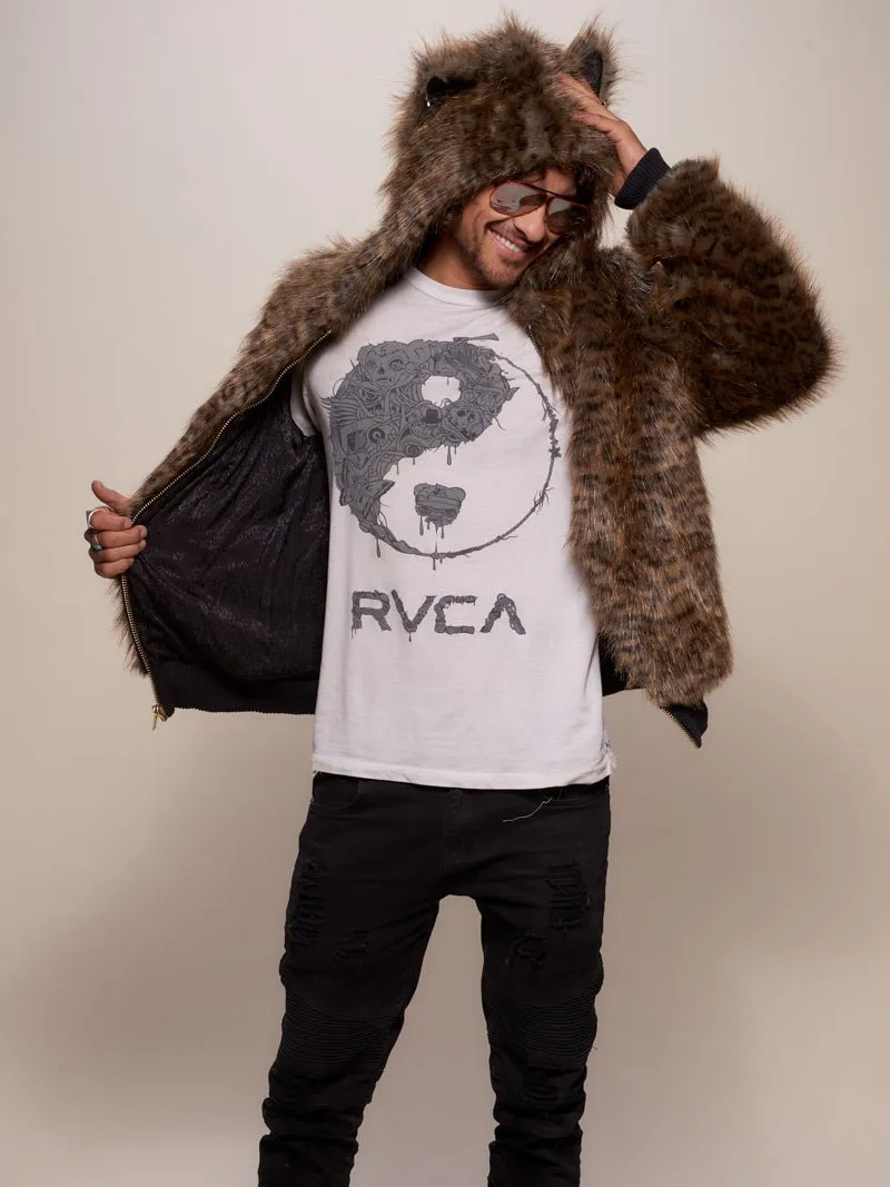 Savannah Cat Classic Faux Fur Bomber Jacket | Men's