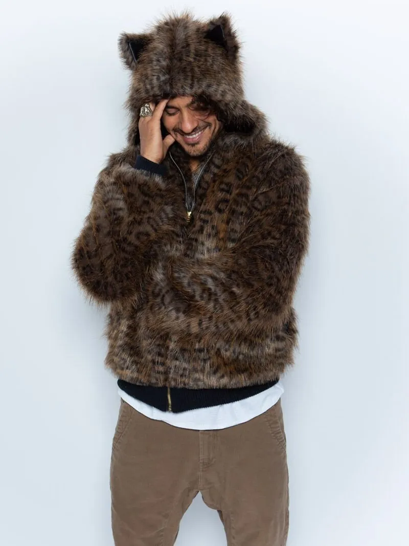 Savannah Cat Classic Faux Fur Bomber Jacket | Men's