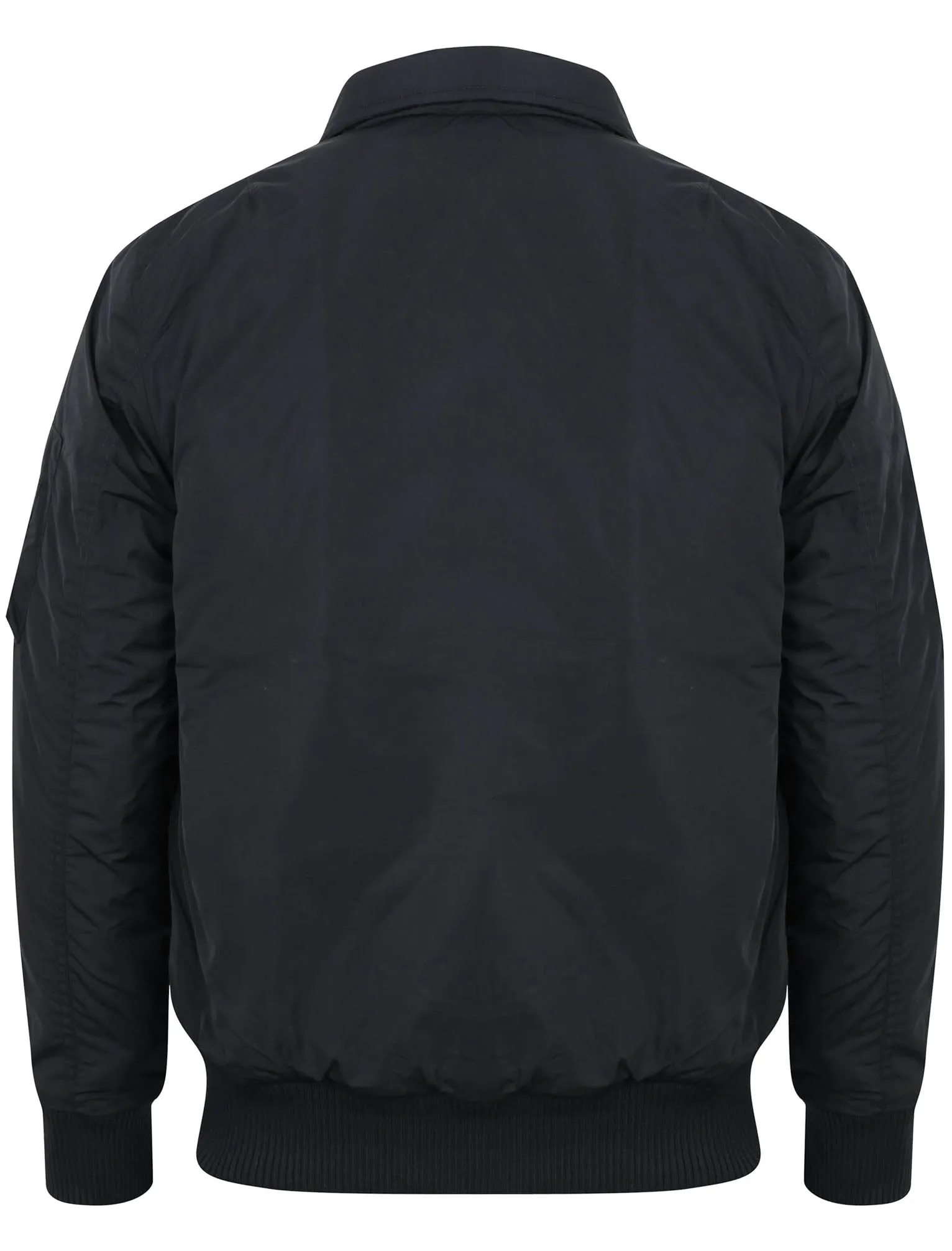 Strathaven Bomber Jacket with Collar in Navy - Tokyo Laundry