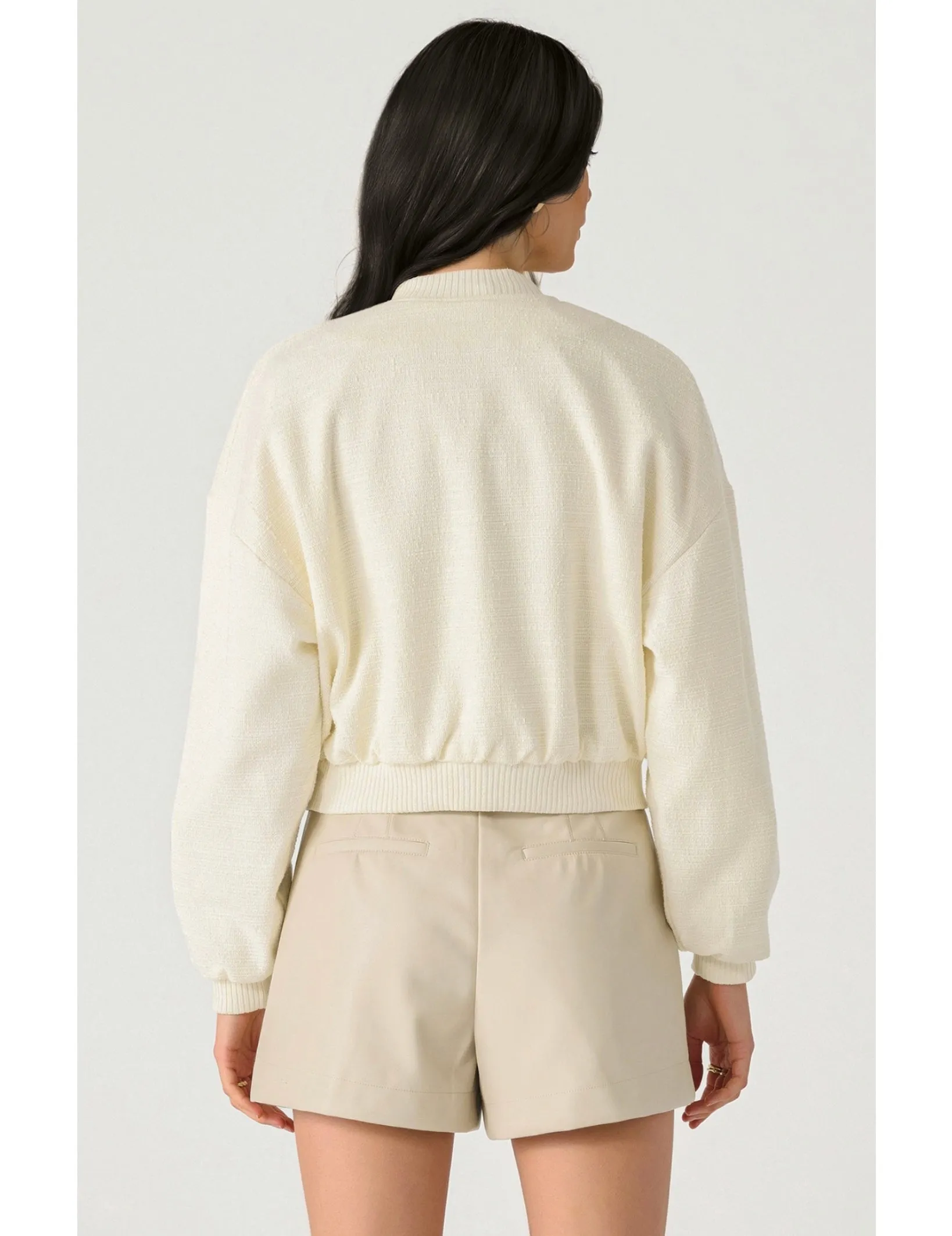 Tweed Bomber Jacket
